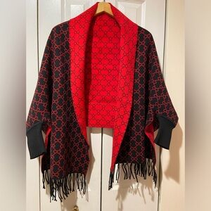 Stunning and Unique Poncho with Sleeves